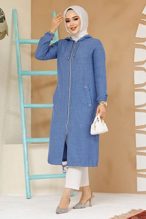 کلاه و ابایا سرمه ای زنانه پلی استر Neva Style - کد 884313540