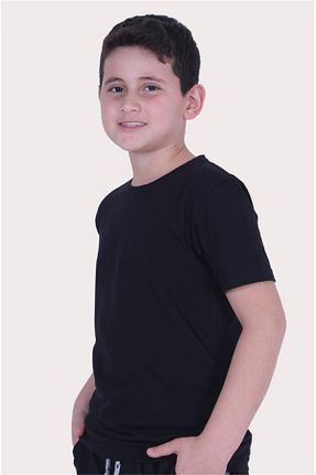 تیشرت مشکی بچه گانه رگولار Markahit - کد 735356662