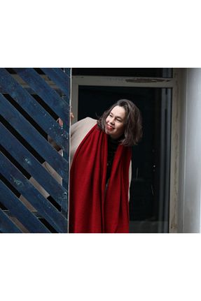 شال گردن زرشکی مردانه Polar arslan deco - کد 376078269