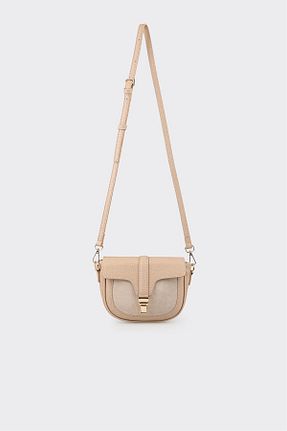 کیف دوشی بژ زنانه پارچه ای Elle - کد 884345164