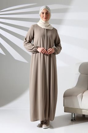 کلاه و ابایا قهوه ای زنانه پنبه پلی استر ihvanonline - کد 891657288