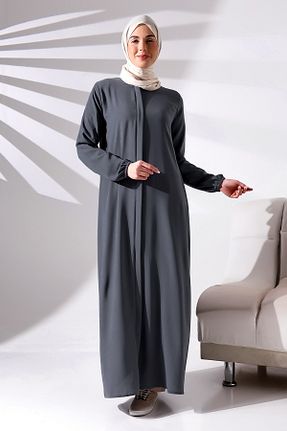 کلاه و ابایا طوسی زنانه پنبه پلی استر ihvanonline - کد 884374190