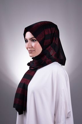 شال زرشکی زنانه HÜRREM BONE - کد 136677799
