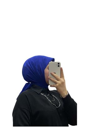 روسری سرمه ای کرپ ساتن ابریشم Harem - کد 884375006