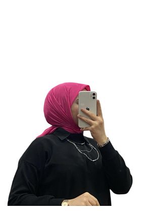 روسری صورتی کرپ ساتن ابریشم Harem - کد 884374986