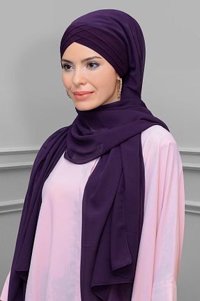 شال بنفش زنانه HÜRREM BONE - کد 209128322
