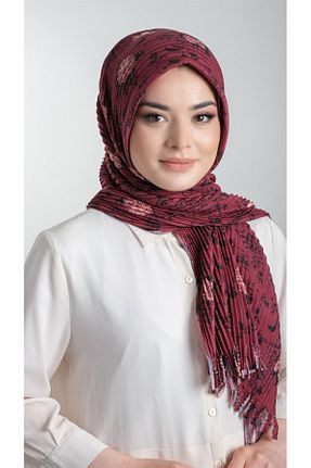 روسری زرشکی ساده HÜRREM BONE - کد 381264121