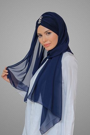 شال سرمه ای زنانه HÜRREM BONE - کد 209128035
