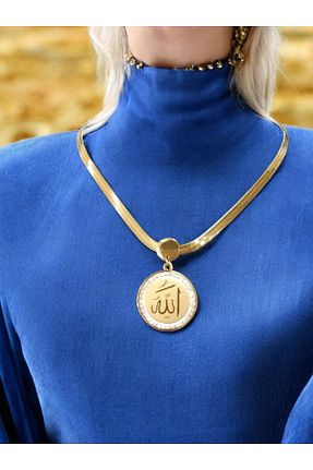 گردنبند استیل ( فولاد ) زرد زنانه استیل (فولاد) ŞüyaButikk - کد 884380385