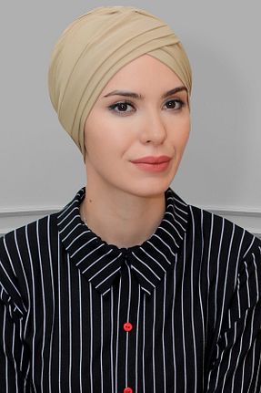 کلاه شنای حجاب بژ زنانه HÜRREM BONE - کد 215075565
