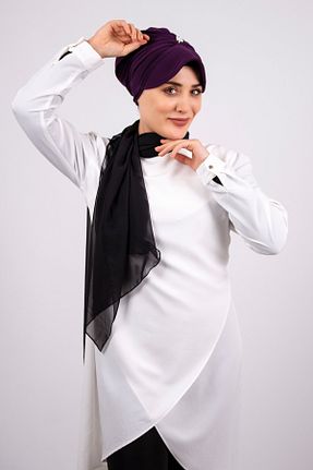 کلاه شنای حجاب بنفش زنانه HÜRREM BONE - کد 215076539