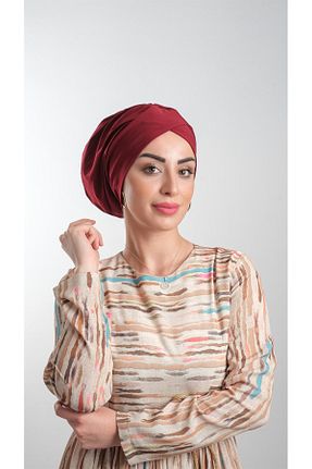کلاه شنای حجاب زرشکی زنانه HÜRREM BONE - کد 347618961