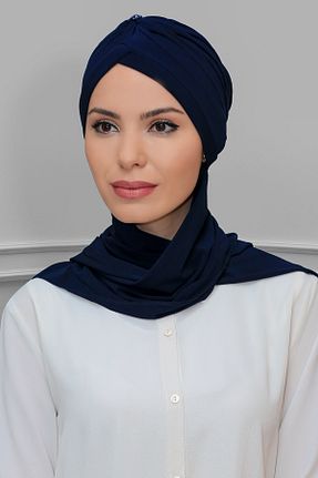 کلاه شنای حجاب سرمه ای زنانه HÜRREM BONE - کد 215074997