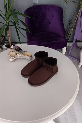 بوت / نیم بوت قهوه ای زنانه جیر LA CALZATURE - کد 884379236