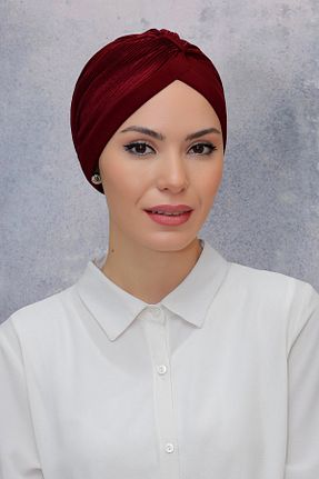 کلاه شنای حجاب زرشکی زنانه HÜRREM BONE - کد 215075793