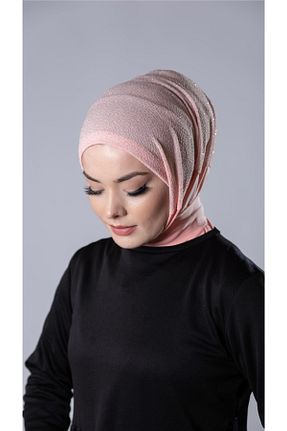 روسری صورتی ساده HÜRREM BONE - کد 804425140