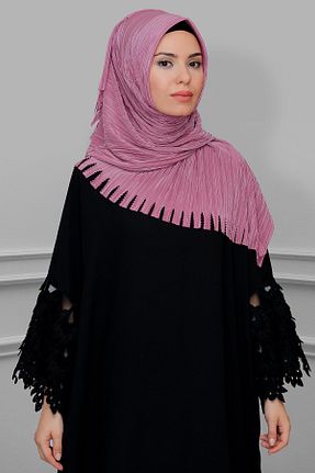 روسری صورتی ساده HÜRREM BONE - کد 208558455