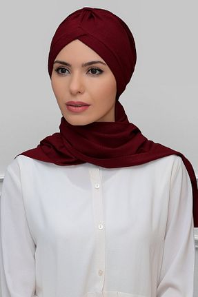 کلاه شنای حجاب زرشکی زنانه HÜRREM BONE - کد 215075239