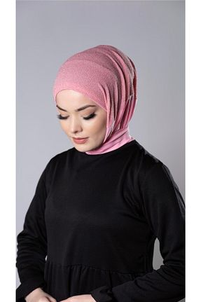 روسری صورتی ساده HÜRREM BONE - کد 804425079
