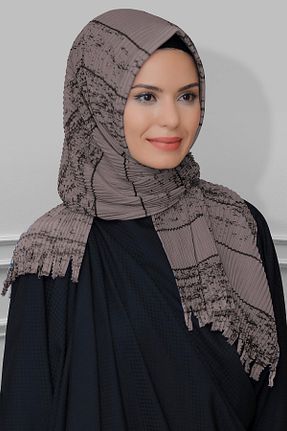 روسری قهوه ای ساده HÜRREM BONE - کد 208555993