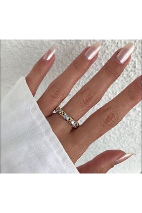 انگشتر استیل (فولاد) طلائی زنانه استیل (فولاد) Vitastyle - کد 796357967