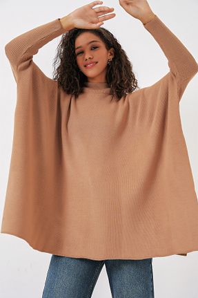 پلیور بژ زنانه چاپی Bigdart - کد 249782134