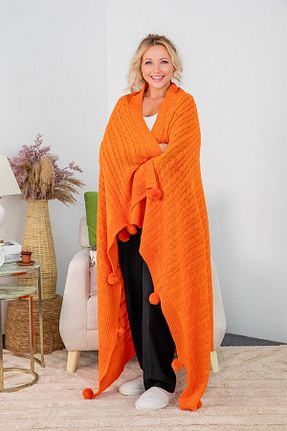 پتو تکنفره نارنجی اکریلیک FAVORA - کد 800174109