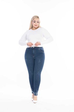 شلوار آبی زنانه جین ASSO - کد 884461136