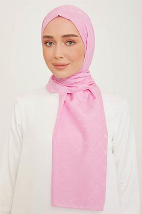 شال صورتی زنانه پلی استر Armine - کد 884541365