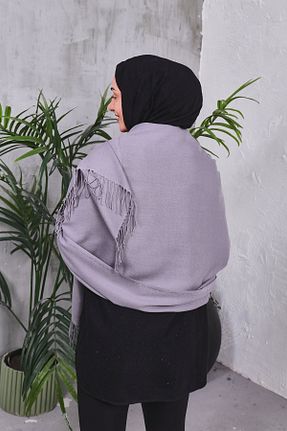 شال طوسی زنانه پنبه پلی استر Golden Rose - کد 884489751