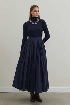دامن حجاب سرمه ای زنانه کلوش Tailors Room - کد 884483720
