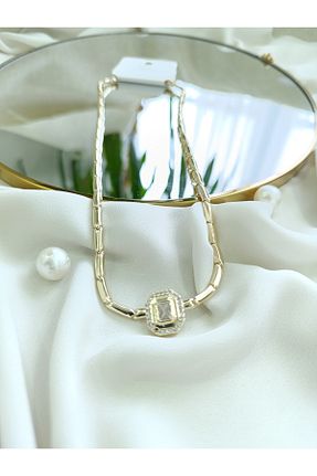 گردنبند استیل ( فولاد ) طلائی زنانه استیل (فولاد) SENAM TAKI - کد 884499343