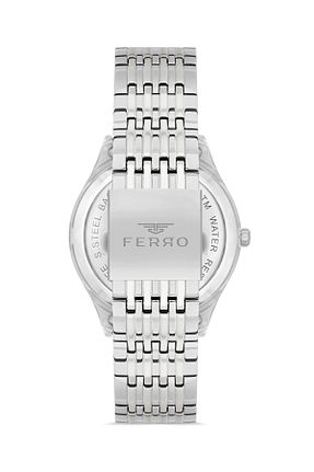 ساعت مچی سفید مردانه 44 میلی متر FERRO - کد 884499480