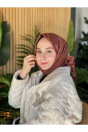 روسری زرد پنبه ای Aker - کد 884501865