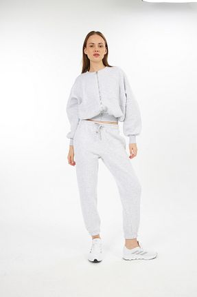 سوئیشرت طوسی زنانه ساده ujooyoga - کد 884514244