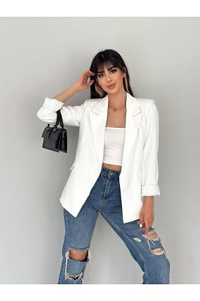 کت بلیزر سفید زنانه Vual SUXİRCNHTMTS - کد 884518567