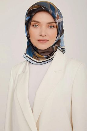 روسری سرمه ای İpek Tivil Armine - کد 884515475