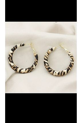 گوشواره جواهر قهوه ای چرم ISTBIRD ACCESSORIES - کد 884544029