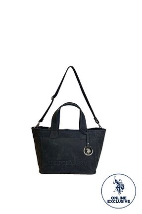 کیف دوشی مشکی زنانه چرم مصنوعی U.S. Polo Assn. - کد 871470182