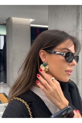 گوشواره استیل (فولاد) خاکی زنانه استیل (فولاد) Niceboutique - کد 884543593