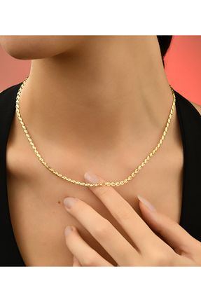 گردنبند طلا زرد زنانه 14 عیار Hasalp Kuyumculuk - کد 884648958