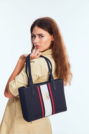 کیف دوشی سرمه ای زنانه چرم مصنوعی U.S. Polo Assn. - کد 49238702