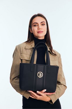 کیف دوشی مشکی زنانه چرم مصنوعی U.S. Polo Assn. - کد 148123013