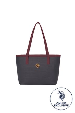 کیف دوشی سرمه ای زنانه چرم مصنوعی U.S. Polo Assn. - کد 852482637