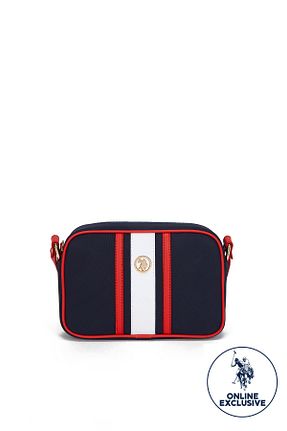 کیف پستچی سرمه ای زنانه چرم مصنوعی U.S. Polo Assn. - کد 49159116