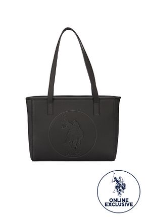 کیف دوشی مشکی زنانه چرم مصنوعی U.S. Polo Assn. - کد 41712529