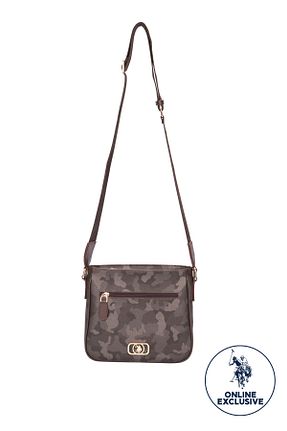 کیف پستچی قهوه ای زنانه چرم مصنوعی U.S. Polo Assn. - کد 474634667