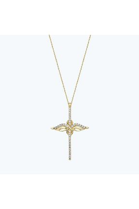 گردنبند طلا زرد زنانه 14 عیار Altınbaş - کد 840974512