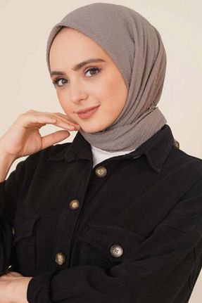 روسری طوسی پلی استر Melodi Scarf - کد 884553919