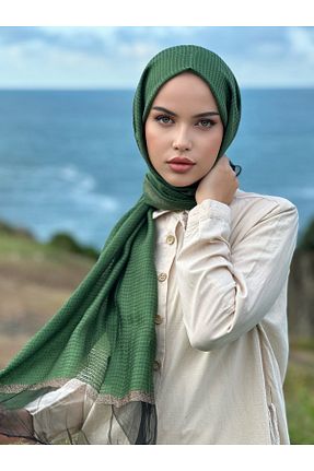 شال سبز زنانه ویسکون Arwella - کد 884554740